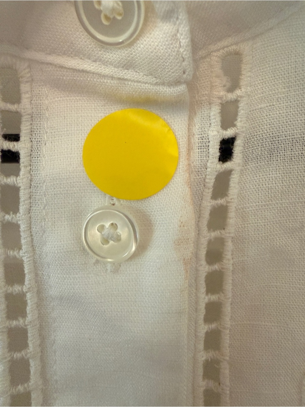 Madewell White Eyelet Boxy Crop Button-Front Shirt Size Small NWT OA388 - Picture 9 of 16